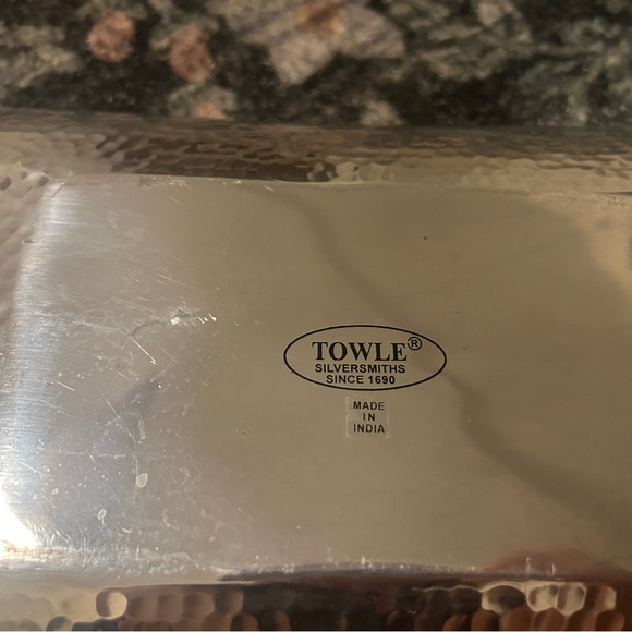 Towle hammered tray with original box. Only used a few times. - Picture 3 of 8